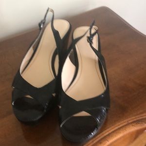 Black snake skin wedge.